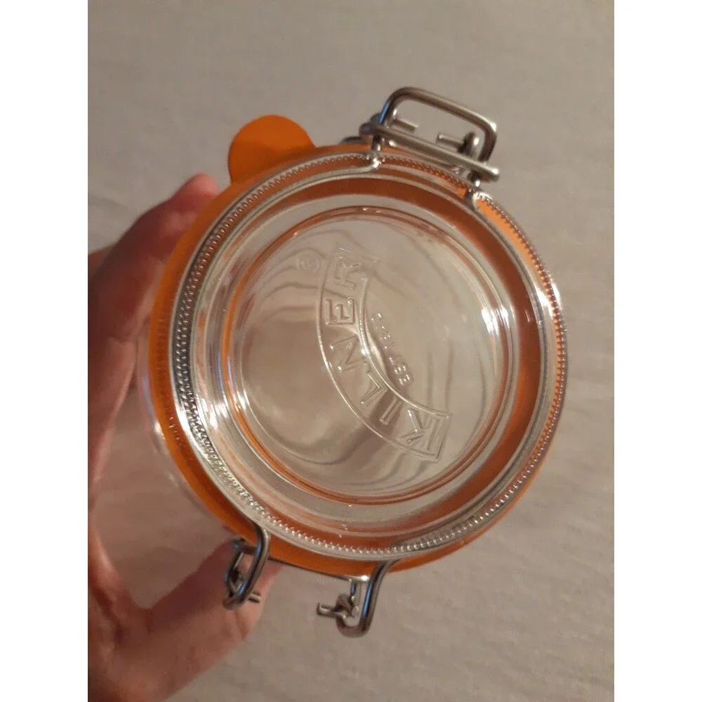 Kilner Glass Honey Pot Flip Top Clip Top Jar Storage Container  13.5 Ounces New